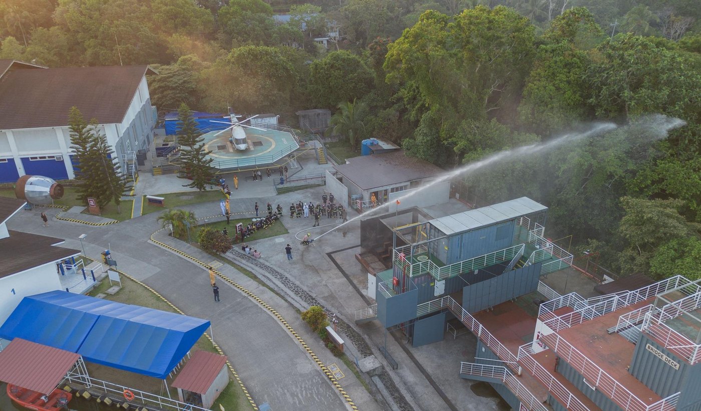 Aerial view of the COMPASS Training and Convention Center in Silang, Cavite